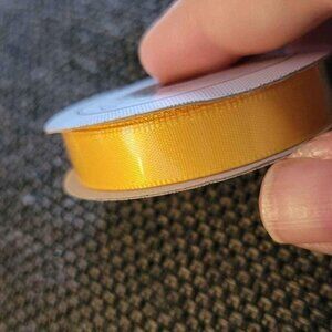 Yellow ribbon for crafting